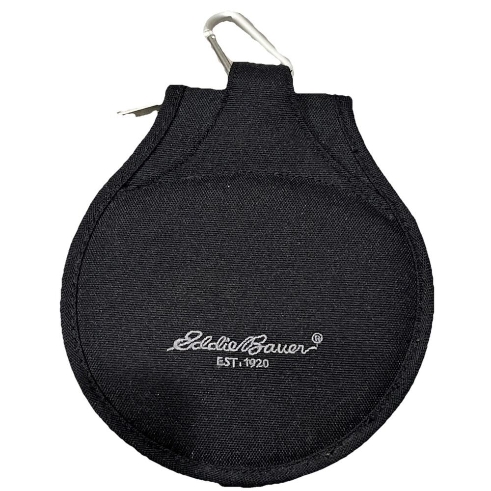 Eddie Bauer Travel Gear CD Holder Carrying Case Storage DVD Zipper 8 CDs